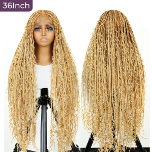 36-Inch Full Lace Knotless Box Braided Wig
