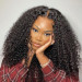 curly u part wig