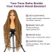 Piano Color Braided Wig
