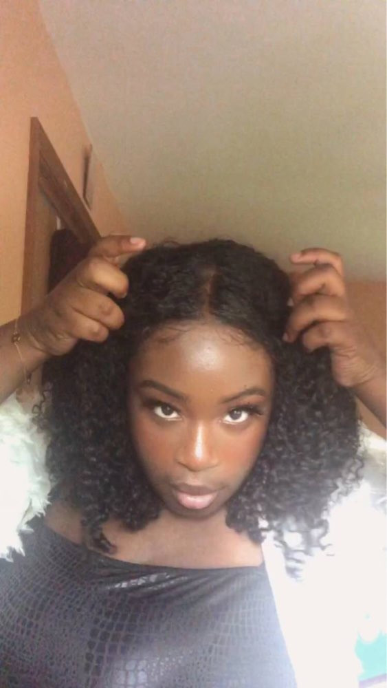 Love the wig, curl easily with water and don'