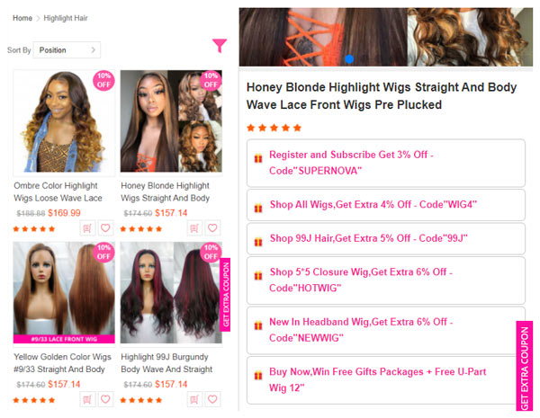How to buy highlight lace wigs on supernova hair How to buy highlight lace wigs on supernova hair